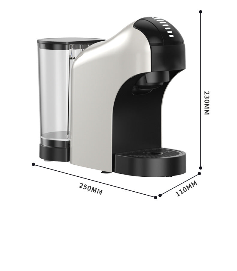 Touch Automatic Capsule Coffee Machine, Black 20 Bar Pressure Espresso, Cappuccino, Hot Chocolate, Tea Maker